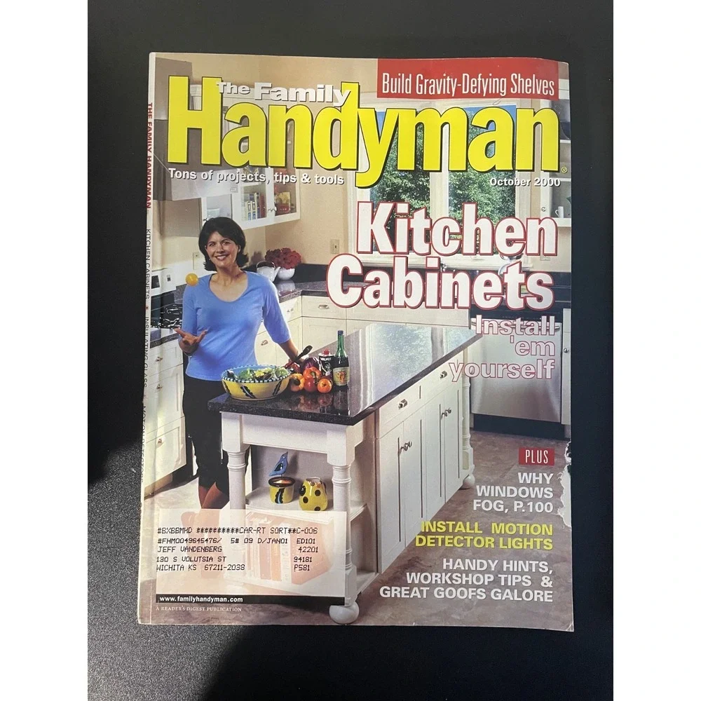 Family Handyman DIY Magazine Lot (September and October 2000 issues)